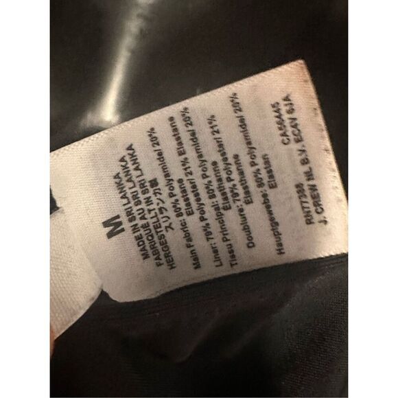 NICE J. CREW BLACK Lined Scalloped One Piece Swimsuit, SIZE Medium Good CONDITIO - Picture 12 of 12